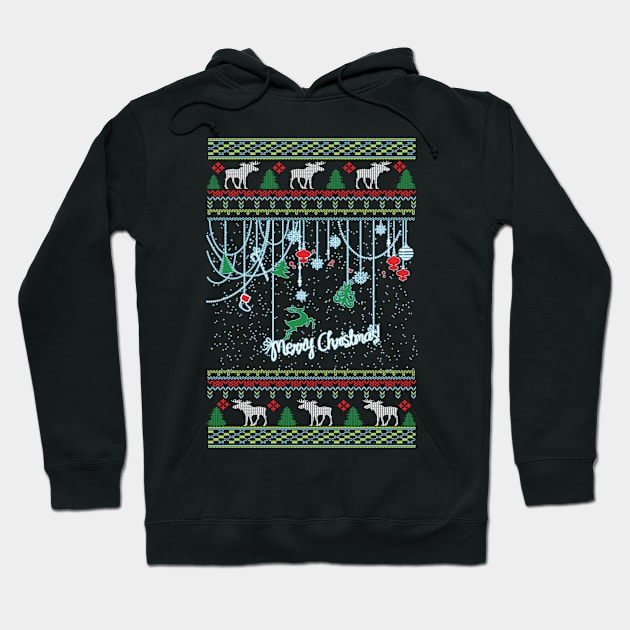 light up christmas Ugly Christmas Sweater Hoodie by tabaojohnny